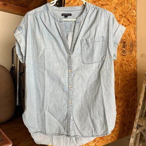 Small chambray button up shirt